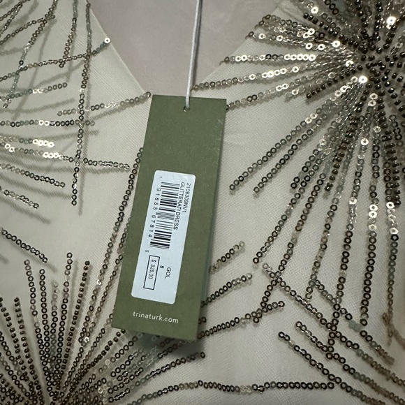 Trina Trurk Gold Sequin Sleeveless Dress - Picture 7 of 9